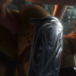 Lae'zel wet pussy fucked in standing doggystyle