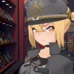 Luciana de Montefio visiting video store