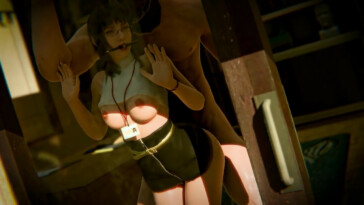 Office Lady taken and creampied from behind