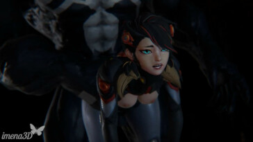 Peni Parker fucked by her nemesis Venom