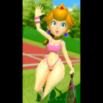 Princess Peach ready for tennis
