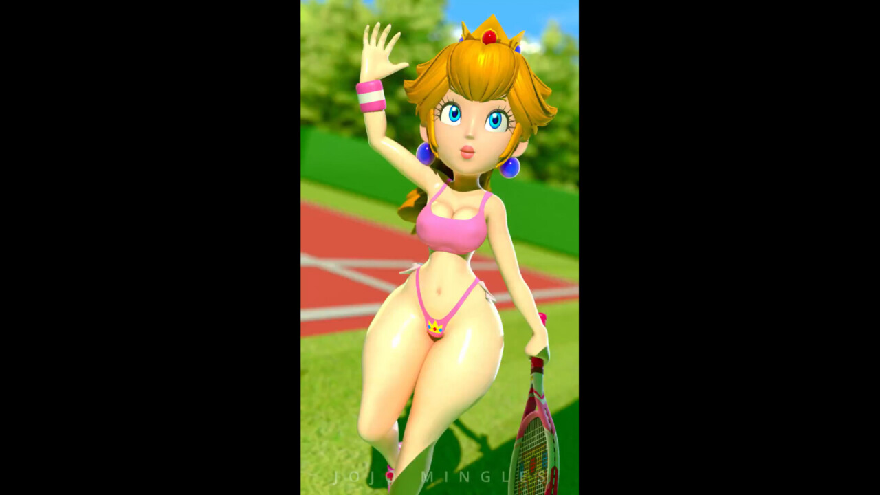 Princess Peach Ready For Tennis