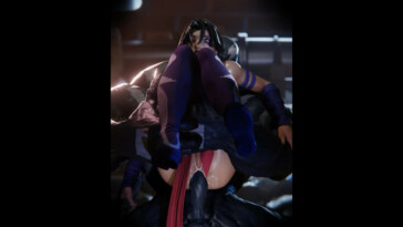 Psylocke carried and fucked by Venom