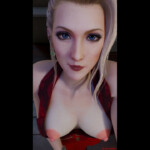 Scarlet standing handjob pov