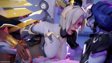 Widowmaker watching Futa Domina fucking Mercy