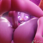 Chica in mating press