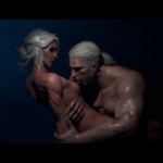 Geralt making sweet love with Ciri