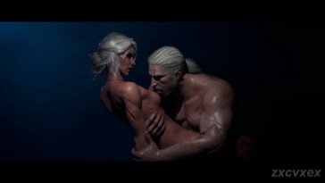 Geralt making sweet love with Ciri
