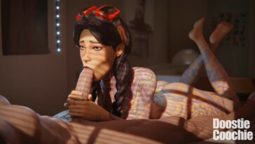 Jules giving a fellatio