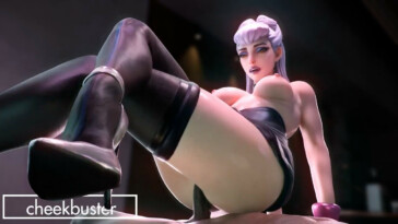 KDA Evelynn crossed leg ride (Blacked)