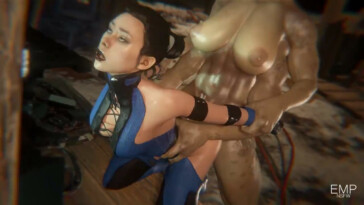 Kitana double penetrated by Futa Sheeva