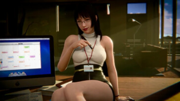 Office Lady Gentiana footjob