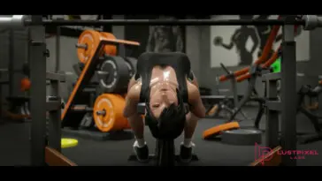 Tifa Lockhart getting horny in the gym