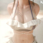 Tifa Lockhart offer a paizuri