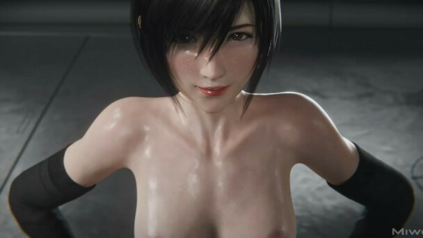 Yuffie Kisaragi in a photoshoot