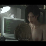 Ada Wong riding Leon midway