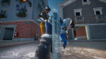 Futa Tracer fucking a trapped Mei