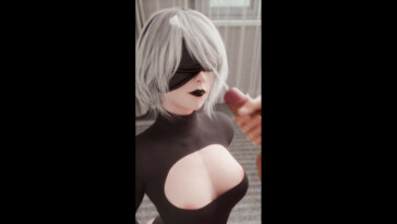 Giving 2B a facial