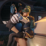 Hanzo fucking and cumming in Kiriko