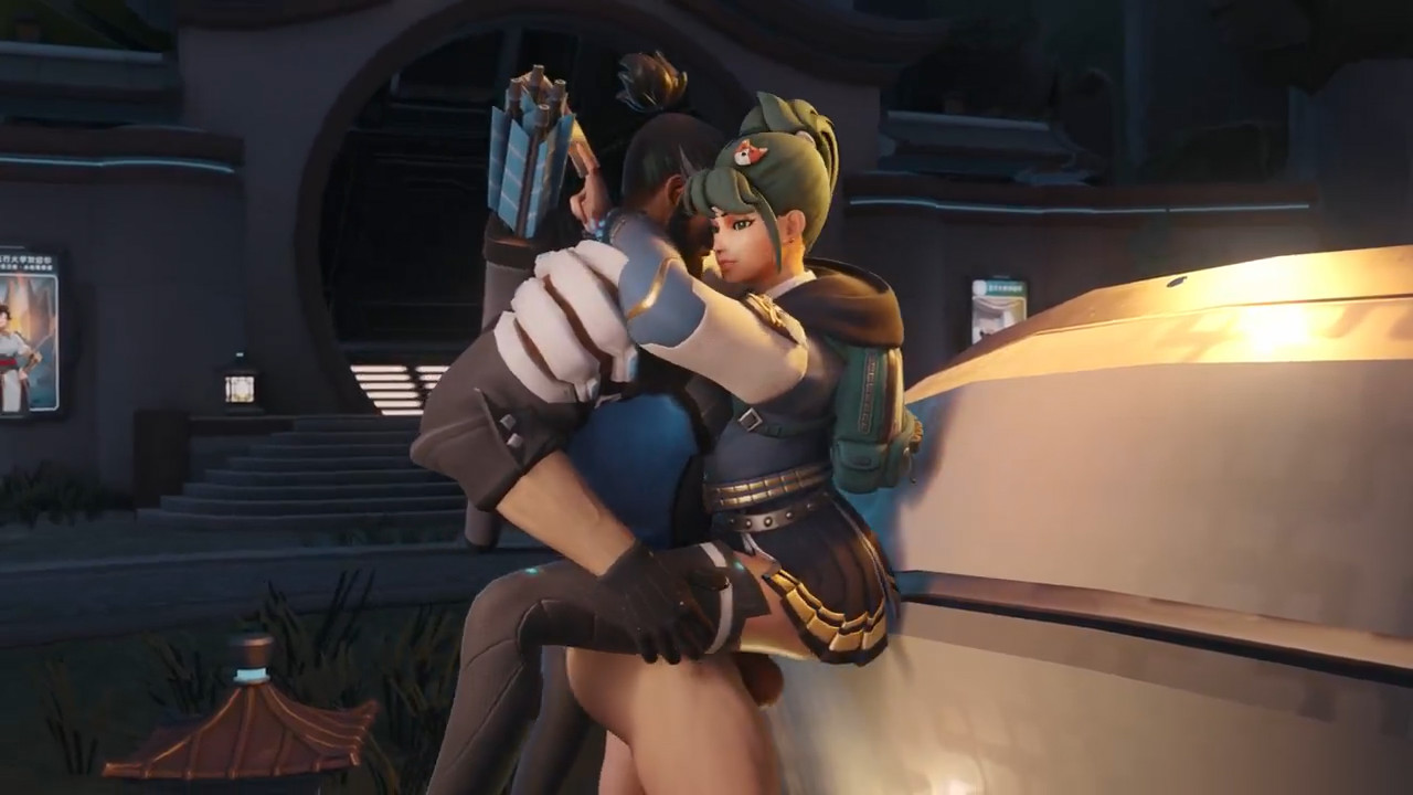 Hanzo fucking and cumming in Kiriko