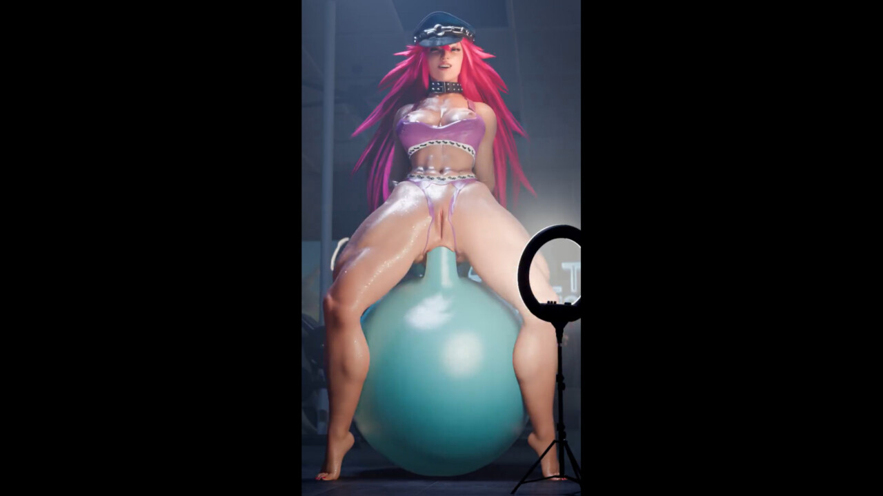 Poison riding a big toy