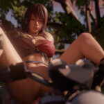 Azusa on an anal bike ride