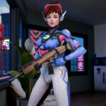 D.va performs well in Fortnite