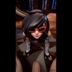 Evie on all 4 and blowjob