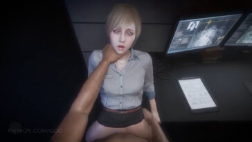 Fucking and cumming in Sherry Birkin pov