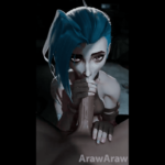 Jinx fellatio and swallow pov