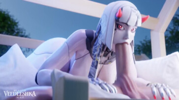 Shion sucking a big cock