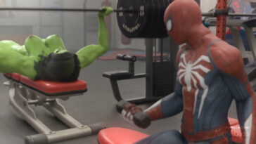 Spider-man getting used by She Hulk