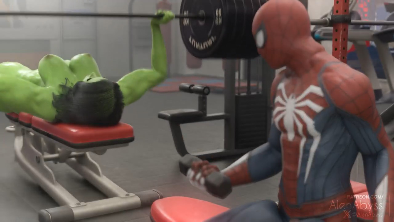 Spider-man getting used by She Hulk
