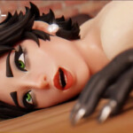 Coastal Catwoman in doggystyle