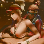 D.va assisting with Mercy titjob