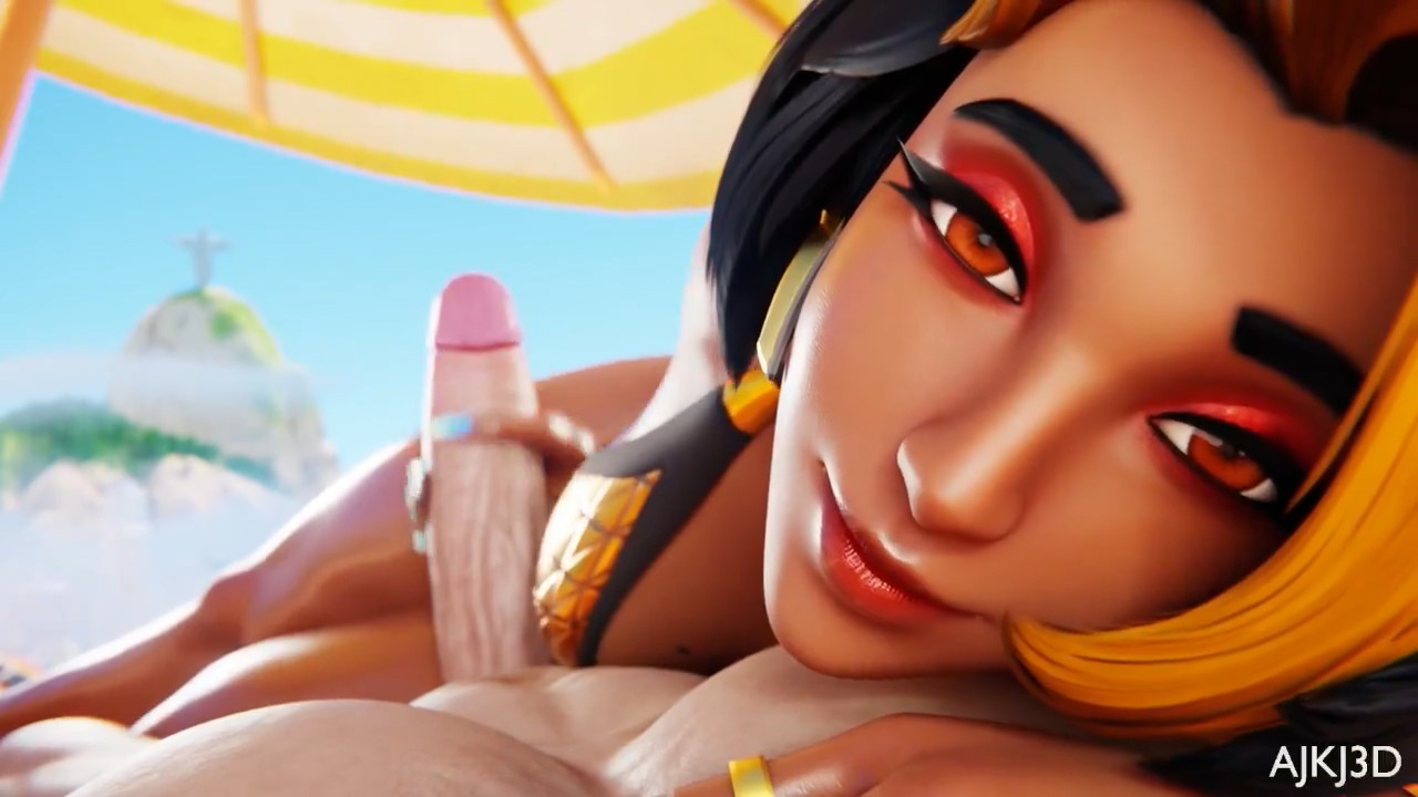 Domina handjob on the beach pov