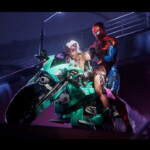 Formula R Black Cat riding with Spidey