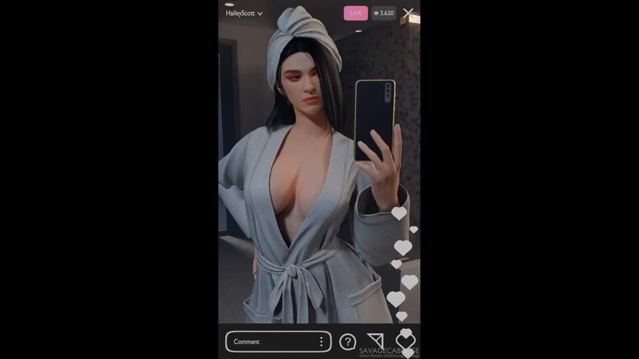 Hailey teasing live on stream