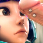 Juno giving a blowjob closeup