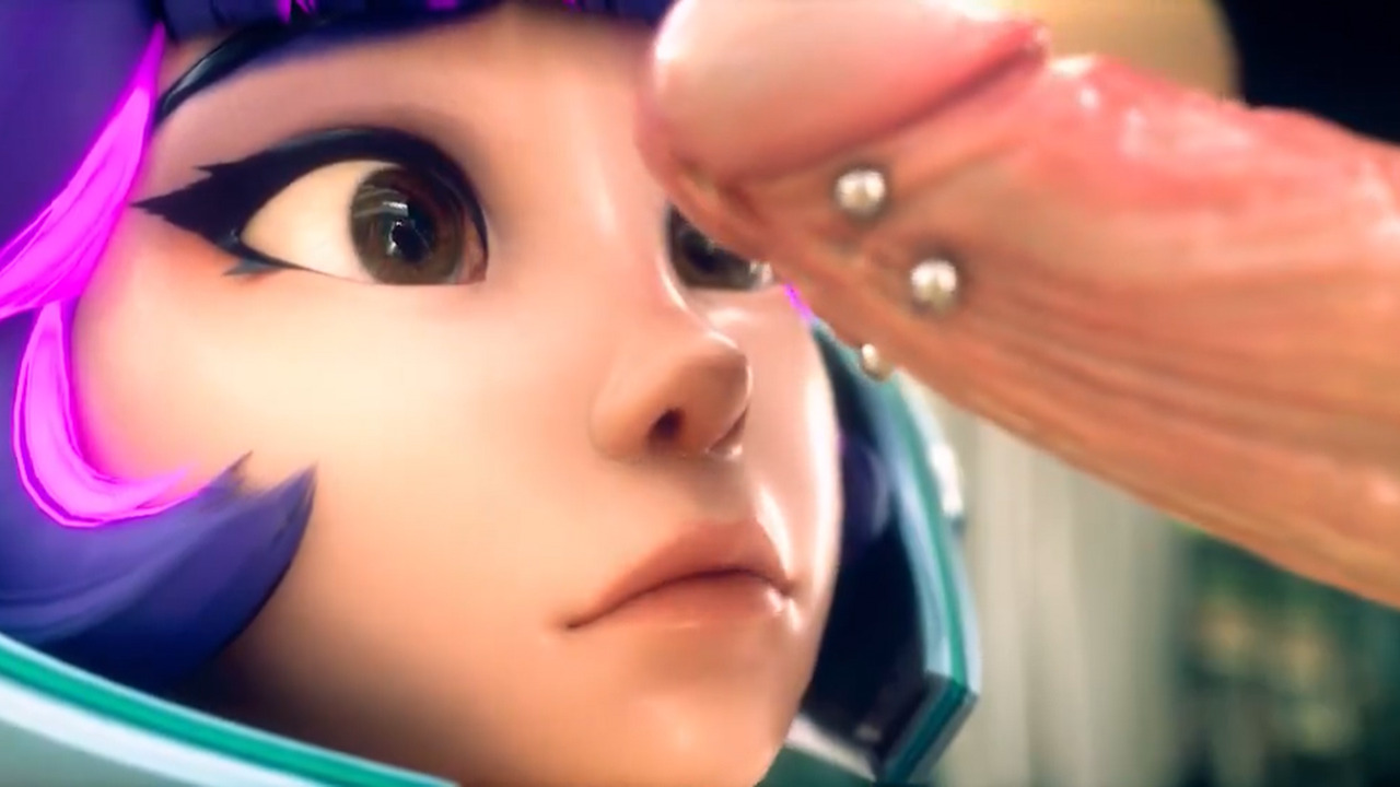 Juno giving a blowjob closeup