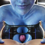 Liara T'soni clothed paizuri pov