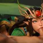 Mantis gives a fine blowjob