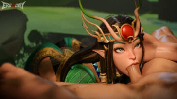 Mantis gives a fine blowjob