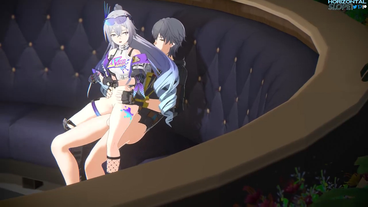 Silver Wolf riding and creampied