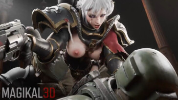 Sister Lacrima rewards a guardsman