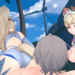 Alice watching Sigrid reverse cowgirl ride