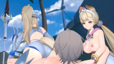 Alice watching Sigrid reverse cowgirl ride