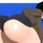 Anastasia shows her ass and tits