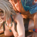 Black Cat proneboned by Spidey on the beach