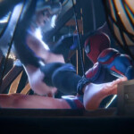Black cat riding and sucking Spidey